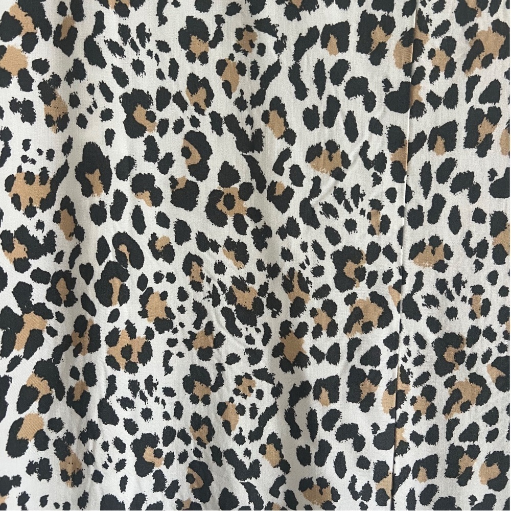 Gap V-Neck Dolman Sleeve Leopard Print Dress Size Small Tall - Picture 2 of 9